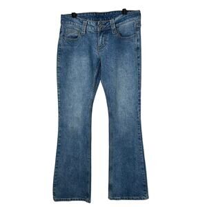 Brandy Melville‎ John Galt Jeans Womens Small Blue Denim Low Rise Flare Pants